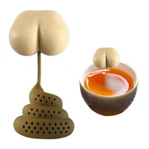 Infuseur &Agrave; Th&eacute; En Silicone Infuseur De Th&eacute; Filtre Diffusseur Th&eacute; Caca Infuseur &Agrave; Th&eacute; Pour Th&eacute; En Vrac - Passoire &Agrave; Th&eacute; En Forme Caca Boule DTh&eacute; R&eacute;utilisable Filtre &Agrave; Th&eacute; Cadeau Amusant (crtainye, neuf)