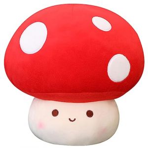 Yeqivo Oreiller en Peluche Champignon Peluche Champignon Mignon Oreiller Kawaii Cadeaux pour Unisexe Champignon en Peluche D&eacute;coration de la Maison Coussin Peluche Champignon (Rouge,60CM) (Yeqivo Store, neuf)