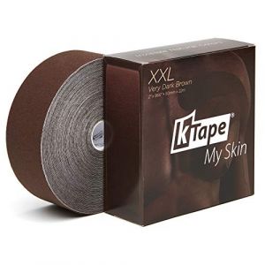 K-Tape® My Skin Very Dark Brown (Rouleau en vrac, 5 cm x 22 m) [Brun Très Foncé] (K-Tape Original by biviax, neuf)