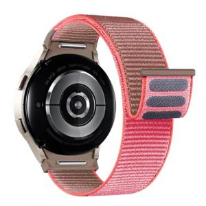Bracelet en Nylon pour Samsung Galaxy Watch 7/6/5/4 40mm 44mm/Watch 6 Classic 47mm 43mm/Watch 4 Classic 46mm 42mm/Watch 5 Pro 45mm/FE 40mm Homme/Femme,Bracelets Montre Sport pour Samsung Watch 7 6 5 4 (Yangrunzhe, neuf)