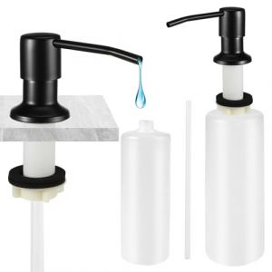 Distributeur de Savon Encastrable 500ML Distributeur Savon Evier Cuisine Acier Inoxydable Distributeur Savon Integre pour Salle de Bain et de Cuisine (CHOUXIAOYA, neuf)