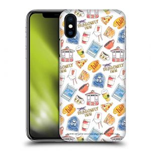Head Case Designs sous Licence Officielle Gilmore Girls Icones Graphiques Coque Dure pour l'arrière Compatible avec Apple iPhone X/iPhone XS (eCell, neuf)