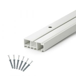 DQ-PP Rail de rideau en PVC de 100 cm - 1 voie - Rail int&eacute;rieur - Rail de plafond (dq-pp, neuf)