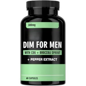 DIM pour Hommes 300mg, Favorise l'&Eacute;quilibre Hormonal et la Vitalit&eacute;,1pc (WHXZSM, neuf)