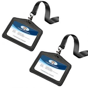 Meekye 1/2 PCS Porte Badge avec Cordon, Porte Carte Tour de Cou, Tour de Cou Badge, Cordon Tour de Cou, Porte Badge Infirmiere, d'Identification, Cl&eacute;s (Summerdream EU, neuf)