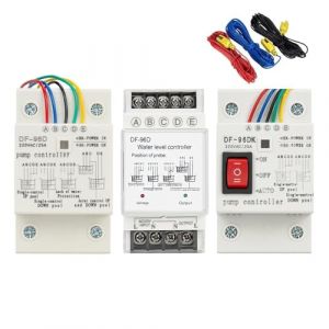 Contr&ocirc;leur de niveau d'eau Interrupteur de contr&ocirc;le du niveau d'eau 25 A 220 V, capteur de d&eacute;tection du niveau de liquide du r&eacute;servoir d'eau, contr&ocirc;leur de pompe &agrave; eau, fils de 2 m(DF96D Probe 220V,2M (Dansy Electronic Technology, neuf)