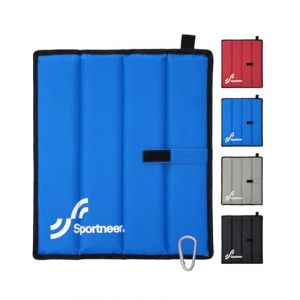 Coussin d'assise d'ext&eacute;rieur pliable r&eacute;sistant aux intemp&eacute;ries - 40 x 35 x 1,5 cm - En tissu Oxford - Isolant et r&eacute;sistant - Pour randonn&eacute;e, camping, randonn&eacute;e, stade, parc - Protection contre le (TSMART, neuf)