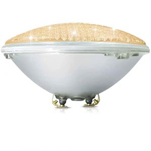 COOLWEST 18W Lampe de Piscine LED Blanc chaud Lumi&egrave;re PAR56 12V DC/AC, Etanche IP68 &Eacute;clairage sous-marin, Remplacez Les Ampoules halog&egrave;nes 150W (coosby, neuf)