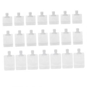 PACKOVE 24pi&egrave;ces Pochette &agrave; Shampoing &Eacute;tanche Blanche Contenant Cosm&eacute;tique De Voyage Sac De Rangement Pour Lotion Et Produits De Soin Plastique L&eacute;ger (Spring TU, neuf)