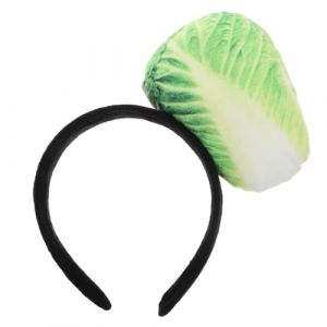 COLLBATH Bandeau chou chinois ornement de cheveux végétaux bandeau accessoire de fête costumée Caches turban filles Cerceau végétal 3D Wraps de chou chinois bandeau de tissu Peluche (Murdoffi, neuf)