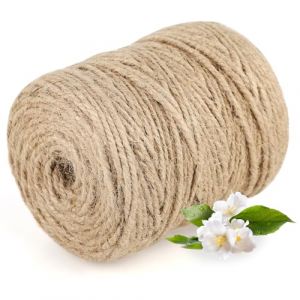 Ficelle de Jute 3 mm d'&Eacute;paisseur, Rouleau de 100 m &ndash; Corde de Jute Naturelle pour Jardin et Artisanat, Couleur Naturelle, Id&eacute;ale comme Corde de Chanvre pour Applications Polyvalentes. (Beike Store, neuf)