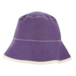 Mikikit Bonnet Sauna Laine Absorbant Eau Confortable et Résistant à Haute Température Chapeau de Bain pour Sauna Unisexe Maintien Sec et Aération (Famidago, neuf)