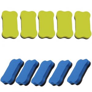 Effaceur Tableau Blanc 10 pi&egrave;ce, Brosse Tableau Blanc Magn&eacute;tique, Effaceur Ardoise pour Nettoyage &agrave; Sec Nombreuses Surfaces, pour Tableaux Noirs et Verre (WinWay-EU, neuf)