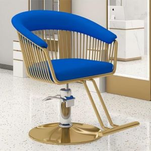 PA-DABAOO Fauteuil De Coiffure Réglable, Pivotant À 360 Degrés Et Pompe Hydraulique, Fauteuil De Barbier De Style Classique Avec Pédale,Dark blue (Panda-Dabaoo, neuf)