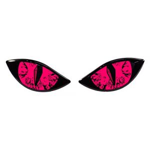 BIKE-label Autocollant 3D mauvais œil pour voiture, moto, scooter, casque, rose fluo X910064VA (BIKE-label, neuf)