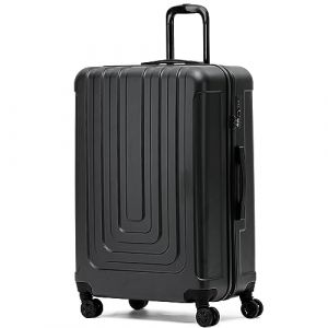 Flight Knight Premium Lightweight Suitcase - Built-in Side Lock - 8 Spinner Wheels - ABS Hard Shell Check in Highly Durable Luggage - Medium - 67x45x26cm (Prime Brands Group FR, neuf)