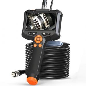 Caméra Endoscopique, AOPICK Endoscope Camera avec Écran IPS 4,3 Pouces, 1080P HD Camera Canalisation avec 8 lumières LED, Caméra d'inspection, IP67 étanche, Câble Semi-Rigide de 10M (Aopick-EU, neuf)