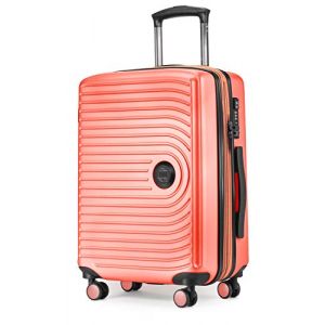 Hauptstadtkoffer Mitte - Bagage à Main 55X40X23, TSA, 4 Roulettes, Valise de Voyage, Valise Rigide, Valise à Roulettes, Valise Bagage à Main, Valise Bagage Cabine, Corail (Sagenta GmbH, neuf)