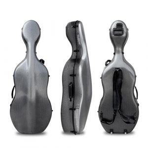 DouscsChart &Eacute;tui de violoncelle professionnel 4/4 en fibre de carbone ultra l&eacute;g&egrave;re et durable &agrave; coque rigide pour violoncellistes, musique, &eacute;cole, &eacute;tudiants, &eacute;tanche, r&eacute;sistant aux chocs, avec sangles (music-skywalker, neuf)