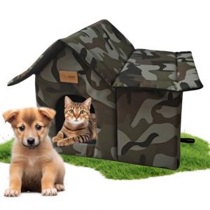 NicheS Imperméable pour Chats Et Chien,NicheS pour ChatZ en Plein Air,Maison Pliable pour Chat,Niche pour Chat pour L'extérieur pour Animaux De Petite,Moyenne Taille,Poids Inférieur A 15 Chats (CANZHOUH, neuf)