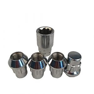 Boulons de Roue,Goujon de Roue M12X1.25 Utilisation Adaptée pour Nissan 4 + 1 Vis De Roue Vis Anti-vol Les Écroues Vis De Sécurité Verrouillage De Verrouillage des Boulons À Cône (Xianglin.store, neuf)