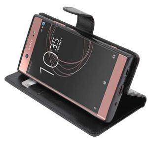 ebestStar - Coque Compatible avec Sony Xperia XA2 Ultra, XA2 Ultra Dual (2018) Etui PU Cuir Housse Portefeuille Porte-Cartes Support Stand, Noir [Appareil: 163 x 80 x 9.5mm, 6.0''] (ebestPro-fr, neuf)