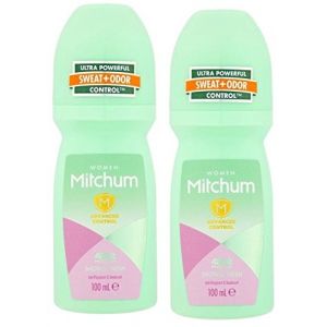 Mitchum Lot de 2 déodorants roll-on anti-transpirants pour femme 100 ml (CrazyKangaroo, neuf)