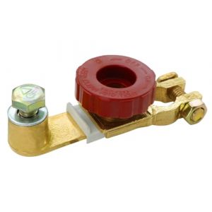 HuaLiSiJi Coupe Batterie Voiture Coupe Circuit Batterie12V-36V, Mat&eacute;riel de Cuivre pur Interrupteur Universel de Batterie de D&eacute;connexion de V&eacute;hicule Avec Bouton (Rouge) (HuaLiSiJi, neuf)