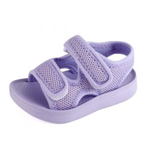 MK MATT KEELY Mixte Enfants Sandales pour Bébé Fille Garçon Bout Ouvert Souple été Plat Marche Beach Outdoor Sport Sandales,24 EU,Violet (Matt Keely, neuf)