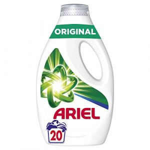 Ariel Lessive Liquide 20 lavages, Original, Blancheur Am&eacute;lior&eacute;e Et Lavage Impeccable En Un Lavage M&ecirc;me &Agrave; Basse Temp&eacute;rature (PROTRADE, neuf)