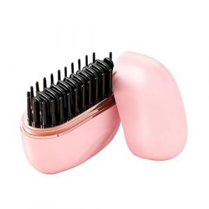 Mini Lisseur &Agrave; Cheveux &ndash; Brosse &Agrave; Lisser, Peigne Chauffant Rapide, Peigne Lisseur Portable Anti-br&ucirc;lure Rechargeable &Agrave; 3 Niveaux, Brosse Coiffante Chauffante, Outil Anti-frisottis Pour Les Vacances, L (yonyae, neuf)