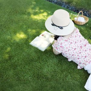 Gazon synth&eacute;tique Home - 40mm - Mati&egrave;re recycl&eacute;e - Rouleau de 2m x 6m (DECOWEB, neuf)