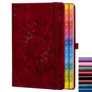 HwxBen Carnet de mots de passe avec onglets alphab&eacute;tiques color&eacute;s, reli&eacute; - Collectionneur de mots de passe Internet pour des identifiants de connexion et mots de passe organis&eacute;s, id&eacute;al pour le bureau (ZT BenYu, neuf)