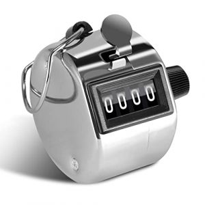 moinkerin Compteur Manuel 4 Chiffres Compteur de Passage pour Compteur de Personnes, Sport de Golf, École des Formateurs (1 Pièce) (moinkerin, neuf)