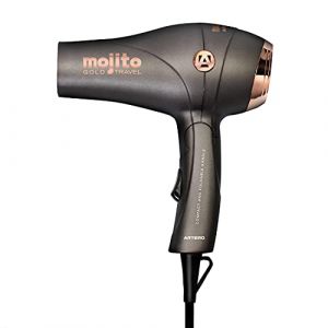 Artero Mojito Sèche-cheveux de voyage pliable Avec diffuseur, buse et étui. Puissance : 1000 W. (GOLD) (ARTERO, neuf)