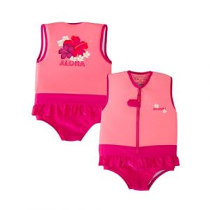 Maillot de Bain Flottant pour garçon et Fille : Aloha - Maillot bouée - Combinaison Flottante - Gilet Flottant Confortable pour la Sécurité et l'Apprentissage de la Natation (Taille 5 (19/21kg)) (Greystone SAS, neuf)