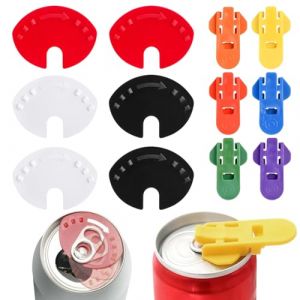 12 Pi&egrave;ces Bouchon Canette Ouvre-bo&icirc;tes de Bi&egrave;re, Couvercle Canette Fermeture de Canette de Boisson, Couvercles de Joint d'Extr&eacute;mit&eacute; de Canette pour Bi&egrave;re/Soda/Boissons (DINODANUBE TRADING, neuf)
