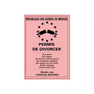 Maelsa® Permis de divorcer humoristique Permis de conduire idée cadeau fête d’anniversaire ou évènement marquant Personnalisable Dimensions : 14,5 x 20,5 cm Matière : carton rose. Quantité : 1 (⭐ MAELSA ⭐, neuf)