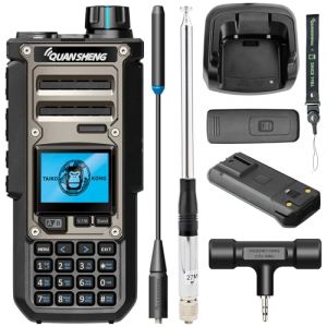 HYS Talkie-walkie Professionnel TK-11(8) 10 W VHF/UHF Port de charge C Batterie 3000 mAh Analyseur de spectre Antenne 27 MHz (Two Way Radio Store, neuf)