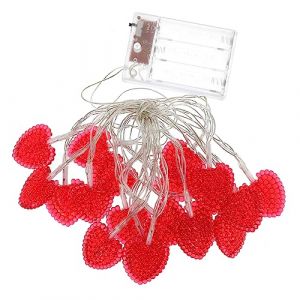 OFFSCH Guirlande Lumineuse LED en Forme De C&oelig;ur pour La Saint-Valentin Id&eacute;ale pour D&eacute;corer La Maison Une F&ecirc;te Un Mariage Ou Un &Eacute;v&eacute;nement (Qikita, neuf)