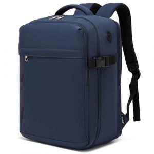 Kono Sac a Dos Voyage Cabine Avion, Bagage Cabine 40x30x20cm Ultra L&eacute;ger 500g, 24l avec Compartiment pour Ordinateur, Valise Cabine Conforme Ryanair/Easyjet，Femme/Homme,Bleu (Halterner Technologie GmbH, neuf)