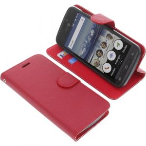 foto-kontor Housse Compatible avec Doro 8040 Style Livre Rouge Coque de Protection Portefeuille (Foto-Kontor, neuf)