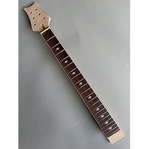 Yinfente Manche de guitare électrique 22 frettes 63,5 cm en acajou et palissandre avec incrustation d'oiseaux dans le talon (yinfente-uk, neuf)