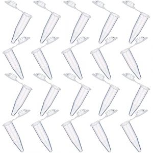 20 Pièces tubes à centrifuger,Tube à Centrifuger Transparent,Plastique Tube Microcentrifugeuse avec couvercle,Micro Tubes à Essai Flacon,pour l'analyse d'échantillons en Laboratoire(1.5ml) (Zhen Shi Shang Mao, neuf)