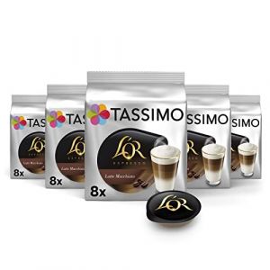 Tassimo Café Dosettes - 40 boissons L'Or Latte Macchiato (lot de 5 x 8 boissons) (LOGAN MALL, neuf)