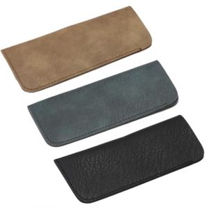 3 Pi&egrave;ces &eacute;tui Lunettes Souple, PU Cuir Boitier Lunettes Lecture Sac,&eacute;tui souple &agrave; glisser dans la pochette, &eacute;tui de rangement pour lunettes, pochette de maquillage,pour Femme Homme Enfant (TANGYUMENG STORE, neuf)