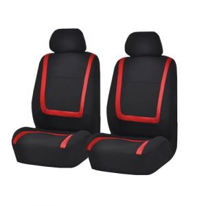 MNBHJGR Housse Siege Voiture, pour Ford KA RU8 2008 2009 2010 2011 2012 2013 2014 2015 2016 Housses de Siège de Voiture Avant, Confortable,AntidéRapant Et ImperméAble,D Red (There's a bright future for everyone, neuf)