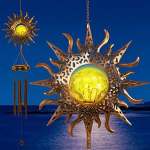 cuzile Photophore solaire &agrave; LED blanc chaud &agrave; suspendre pour f&ecirc;te, jardin, cour, paysage, chemin, d&eacute;coration soleil (CuZiLe, neuf)