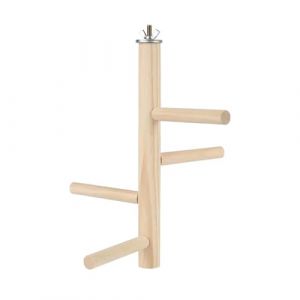 Laroal Perchoir à Oiseaux en Bois, Support de Cage à Oiseaux, Support de perchoir en Bois pour Perroquet, Plate-Forme de perchoir, Accessoires de Cage pour Perroquet (Laroal, neuf)