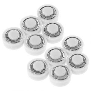 SMASOLO 50 Mini Roulements &agrave; Billes Blancs pour Moulin &agrave; Vent DIY &ndash; Base Pivotante Rotative pour Loisirs Cr&eacute;atifs Roulement D&rsquo;Arbre Miniature pour Accessoires Artisanaux Fournitures (SEASOON, neuf)